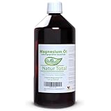 Natur Total Zechstein Magnesiumöl Spray 1000 ml Flasche. Reines Magnesium Öl Spray für Haut und Muskeln, Für Sport, Schlaf und Massage