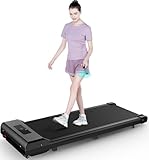 HomeFitnessCode Laufband für Zuhause - Walking Pad 10 km/h unter Schreibtisch Laufpad Gehband Band Traedmill, Schwarz