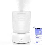 CLEVAST Luftbefeuchter, Top Fill 3L Cool Mist Quiet Ultraschall Humidifier, Luftbefeuchter Schlafzimmer mit Aroma Diffuser, Luftfeuchtigkeit Kontrolle & Wi-Fi Kontrolle, Dauerbetrieb 24h