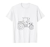 Traktor ausmalen und selbst bemalen anmalen T-Shirt