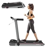 Elektrisches Laufband für Zuhause, Büro, Joggen, Laufen, ultraflach, schmal, Fitness, Workout, Fernbedienung, Walden F2800 (F2800DE)