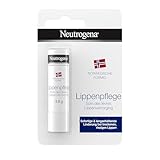 Neutrogena Lippenpflege, Lippenpflegestift mit Glycerin für rissige trockene Lippen, pflegender Lippenbalsam mit reichhaltiger Formel für schnelle und anhaltende Pflege (4,8 g)