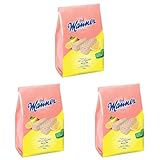 Manner Zitronen-Waffeln | vegane knusprige Waffeln mit Zitronencreme | 3er Pack (400 g)