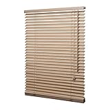 Ventanara® Holzjalousie 35mm Eiche Holz Jalousie Jalousette Echtholz 80 x 130 cm