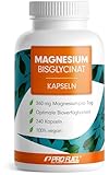 Magnesium Bisglycinat Kapseln 240x - optimal hochdosiert & bioverfügbar - 360 mg Magnesium pro Tag - laborgeprüft mit Zertifikat - 100% vegan - Vorrat für 80 Tage