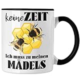 Trendation - Imker Geschenk Tasse Bienenzucht Kaffeetasse Geschenkideen Bienenzüchter Bienen Zuebhör (Schwarz)