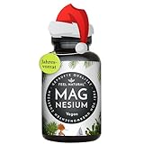 Magnesium Kapseln - 365 Stück (1 Jahr). 664mg je Kapsel, davon 400mg ELEMENTARES (reines) Magnesium - höherer Gehalt als Magnesiumcitrat. Laborgeprüft, hochdosiert. Vegan