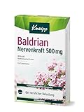 Kneipp Baldrian Nervenkraft 500 mg - Traditionelles pflanzliches Arzneimittel bei nervlicher Belastung und zur Unterstützung des Schlafes - 30 Filmtabletten