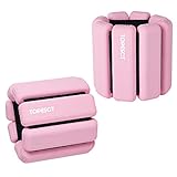 TOPESCT 2 PCS Verstellbare Handgelenkgewichte Knöchelgewichte Set Gewichtsmanschetten für Handgelenk Yoga, Tanz, Barre, Pilates, Kardiotraining, Aerobic, Walking