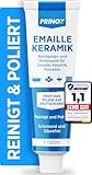 PRINOX® 150ml Reinigungs und Polierpaste für Emaille, Keramik, Porzellan, Glaskeramik, Mineralguss - Professionelle Badpflege zu Reinigung und Pflege von Armaturen - Ceranfeld Reiniger