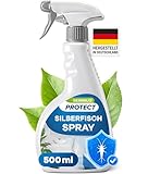 Silberfische-Spray 500 ml – Silberfische und Papierfische schnell & effektiv loswerden mit Langzeitwirkung - Alternative zu Silberfisch-Köderdose inkl. Ebook mit Tipps zum Silberfische bekämpfen