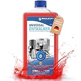 Maxxi Clean | 1x 750 ml Universal Entkalker Konzentrat für Kaffeemaschinen & Kaffeevollautomaten aller Typen | für 6 Entkalkungsvorgänge | universelle Gerätereinigung gegen Kalk und Verschmutzungen