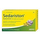 Sedariston® Konzentrat bei Unruhe, Stress, Anspannung, Schlafstörungen, pflanzliches Arzneimittel aus Johanniskraut + Baldrian, 60 Stk