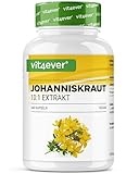 Johanniskraut -240 Kapseln mit 500 mg Extrakt hergestellt aus 5000 mg reines Johanniskraut - Natürlicher 10:1 Extrakt - Hochdosiert - Vegan