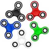 SCIONE Fidget Spinner 5er Set für Kinder/Erwachsene Sensorische Fidget Toys Weihnachten Set Spielzeug Zappeln Hand Spinner Finger Lager Finger Tri-Spinner Toy