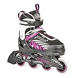 HUDORA Inline Skates Mia/Leon - Inliner für Kinder/Jugendliche & Erwachsene in versch. Größen & Farben - Roller Skates bis zu 4 Größen verstellbar - bequeme & stilvolle Rollerskates