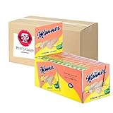 Manner Zitronencreme Schnitten Waffeln | 12er Pack (12 x 75g) | mit Geschenk von Pere’s Candy