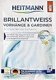 HEITMANN Brillantweiß Vorhänge & Gardinen: Entfernt Grauschleier, Vergilbungen, Schmutz, Nikotin & Gerüche, mit Aktiv-Sauerstoff, ohne optische Aufheller, für strahlend weiße Textilien, 50 g