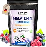 Melatonin Fruchtgummis - Einschlafhilfe | Optimal dosiert | XXL Packung 220-270 Stk. 500g | Schneller Einschlafen & Länger Durchschlafen | Made in Germany