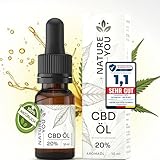 NatureYOU® CBD Öl 20% - Vollspektrum Hanfsamenöl mit 2000mg Cannabidiol - Deutsches Qualitätsprodukt, 10 ml