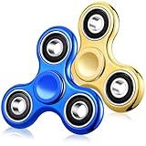 Fidget Spinner 2 Pack, Stress Angst Relief Sensory Fidget Spielzeug für Kinder Erwachsene, Coole galvanische Fidget Spinner für ADHD Autismus Geburtstag Gifts Klassenzimmer Preise für Jungen Mädchen