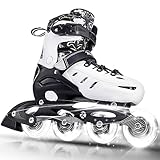 Kuxuan Skates Inline-Skates für Kinder Einstellbare Fun Illuminating Skates für Mädchen, Jungen, Frauen Outdoor-und Indoor-Anfänger